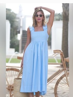 LAKE Lolly Dress in Morning Blue - Large
